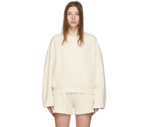 Off-White Crew Over Cropped Sweatshirt