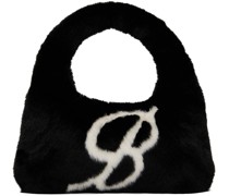 Black Eco-Fur Shoulder Bag