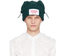 Green Chunky Ears Beanie