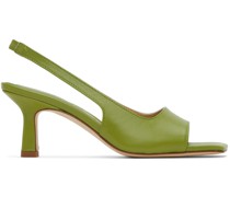 Green Juno Heeled Sandals