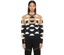 Black Cubist Crewneck