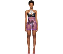 SSENSE Exclusive Purple Bow-Knot Minidress