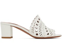 White Vienne Heeled Sandals