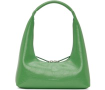 SSENSE Exclusive Green Crinkled Shoulder Bag