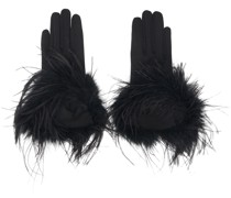 Black Feather Gloves