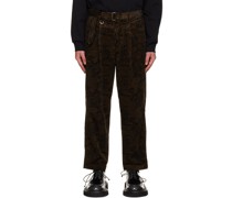 Brown Paisley Trousers