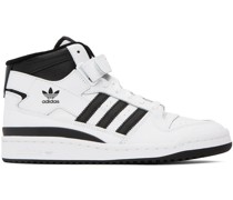 White & Black Forum Mid Sneakers
