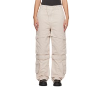 Beige Convertible Trousers