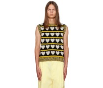 Yellow Graphic Vest