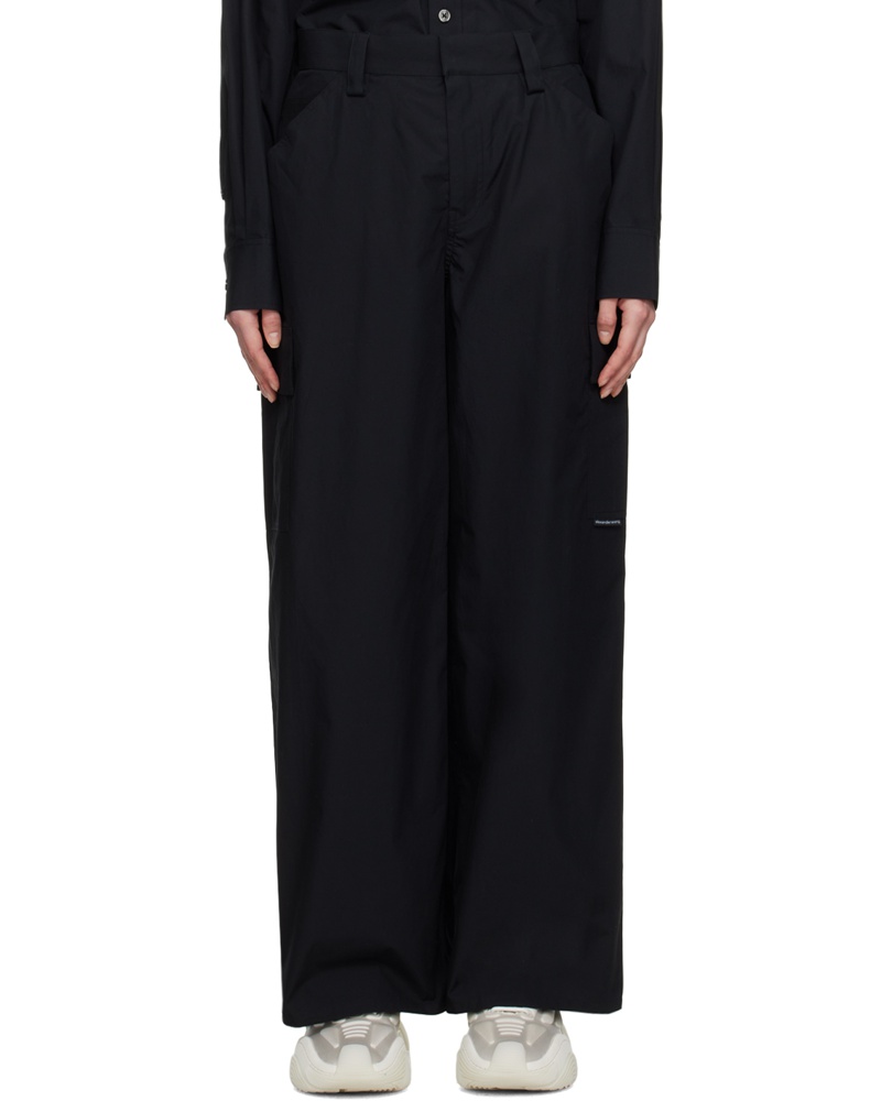 Alexander Wang Damen Black Cargo Trousers