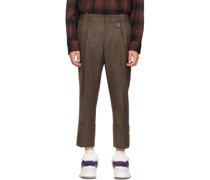 Brown Cropped Trousers