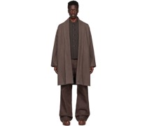 Gray Shawl Collar Coat