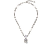 SSENSE Exclusive Silver Pearl Aura Necklace