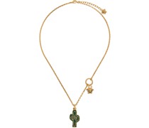 Gold & Green Western Cactus Necklace