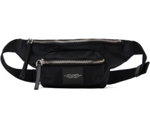 Black 'The Biker Nylon Belt Bag' Pouch