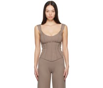 SSENSE Exclusive Taupe 'Elemental by ' Eliana Tank Top