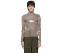 Gray Armor Turtleneck