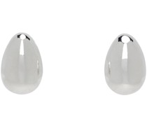 Silver Tiny Egg Stud Earrings