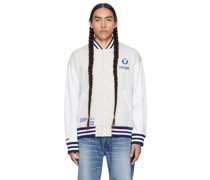 Gray Bonded Bomber Jacket