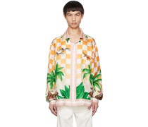 Orange & White Tennis Club Shirt