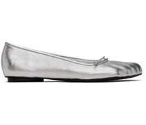 Silver Anatomic Ballerina Flats