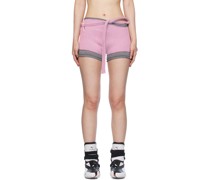Pink Fringes Shorts