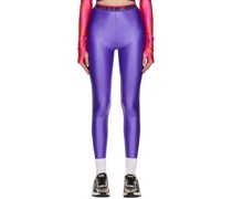 Purple Shiny Leggings