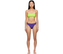 Green & Purple Edy & High-Cut Bikini