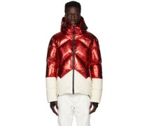 Red & White Airview Down Jacket