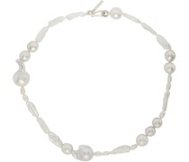 White Assemblage Pearl Necklace
