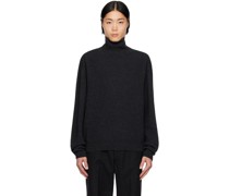 Gray Relaxed Turtleneck
