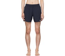 Navy Printed Swim Shorts