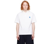 White Significant Patch Polo