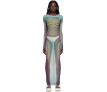 SSENSE Exclusive Blue 'The Body Morphing' Maxi Dress