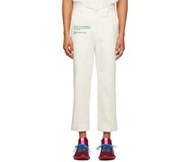 SSENSE Exclusive Off-White Humanrace Cropped Trousers