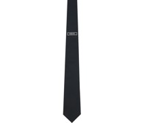Black 90s Vintage Logo Tie