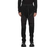 Black Cross Switching Lounge Pants