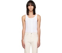 White Stripe Tank Top