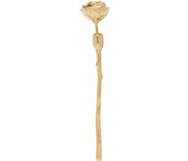 Gold Rose Single Earring
