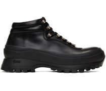 Black Leather Hiking Boots
