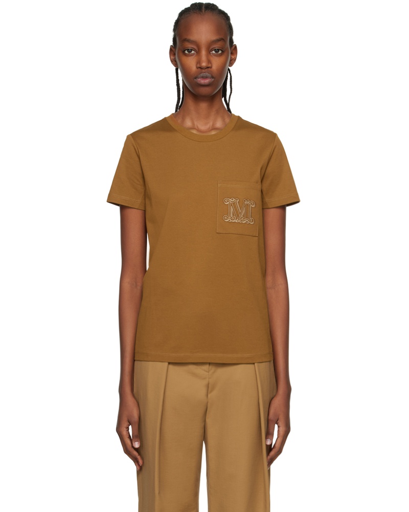 Max Mara Damen Brown Valido T-Shirt