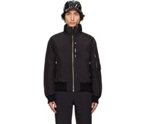 Black Airbag Down Bomber Jacket