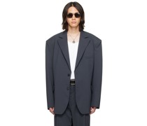 Gray Oversized Blazer