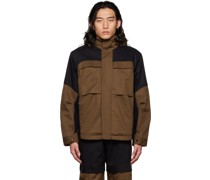 Black & Brown Paneled Jacket