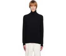 Black Cotton Turtleneck