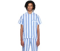 Stripe Pyjama Hemd / Bluse