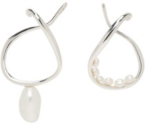 Silver Pearl Vinea Ear Cuffs
