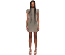 Taupe Fitted Minidress