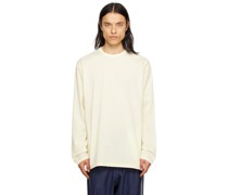 Off-White Loose Long Sleeve T-Shirt