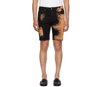 Black Chopper Hellfire Denim Shorts